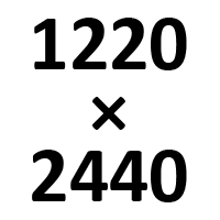 1220 x 2440